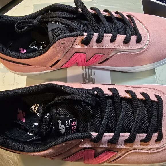 New Balance # Numeric "306" Sneakers Pink/Black Jamie Foy Skating Shoes SZ 10.5 - Picture 7 of 15